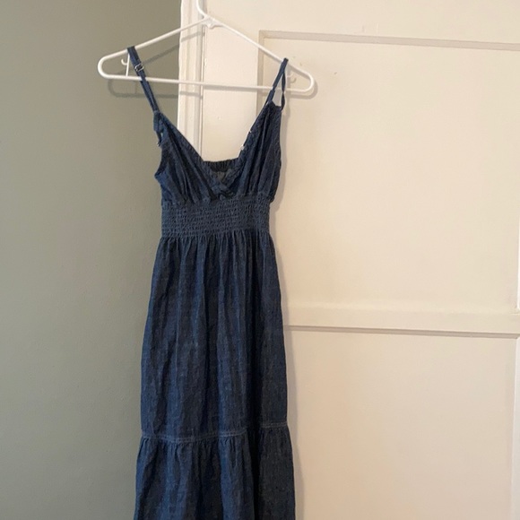 Blue Asphalt Navy Blue Tiered Maxi Dress - Picture 9 of 16
